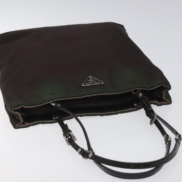 PRADA Hand Bag Nylon Khaki - Picture 6 of 13